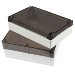 Hammond 1554 Series Watertight Polycarbonate Enclosures Smoked Lid Grey