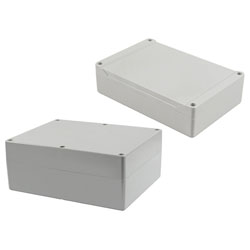 Hammond 1555 Series Watertight ABS Enclosures Styled Lid Grey