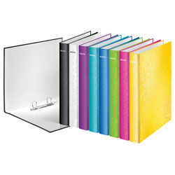 Leitz Ring Binder WOW A4 2 D-Ring 25mm Range