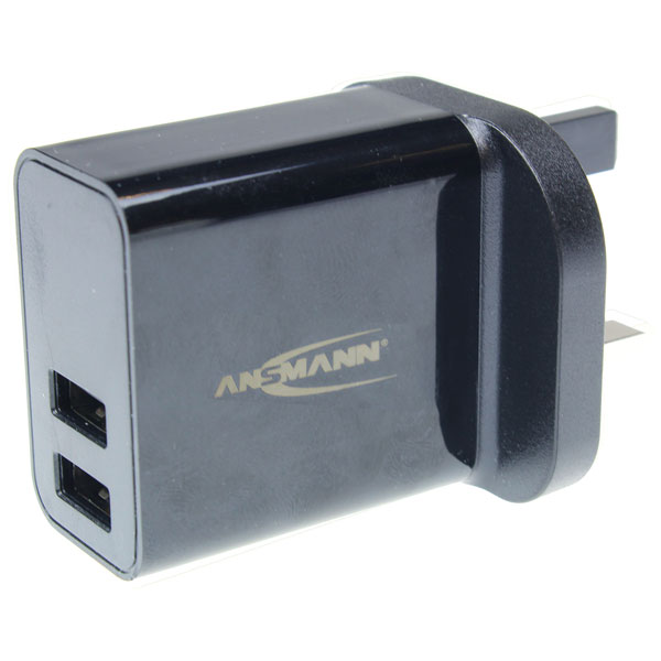  1001-0105 5V 2.4A Dual USB Output Charger for Mobile Phones and Tablets