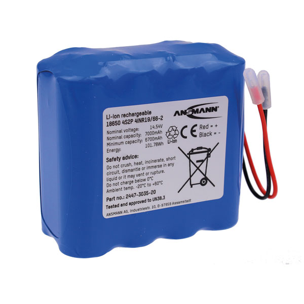 Ansmann 2447-3035-20 8 Cell Li-Ion Battery Pack 4S2P 14.54V 7000mAh