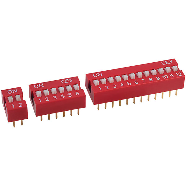 R-TECH 800020 DIL Switch 2-way 4-pin