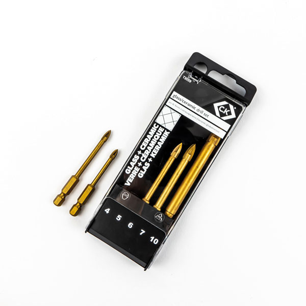 CK Tools T3059 Glass / Ceramic Drill Bit Set of 5