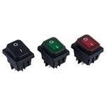 R-TECH	 Non-Illuminated Rocker Switches DPST Off-On 250V AC 16A