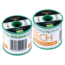 R-TECH	 Lead-Free Sn-Cu-Ag-Ni-Ge Solder Wire