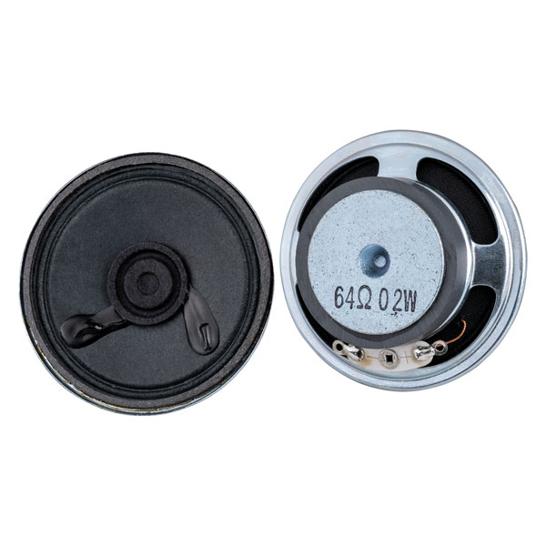 R-TECH 350909 64 Ohm 50mm Ultraslim Speaker 0.2W