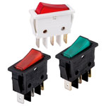 R-TECH	 Illuminated Rocker Switches SPST On-Off 250V AC 16A