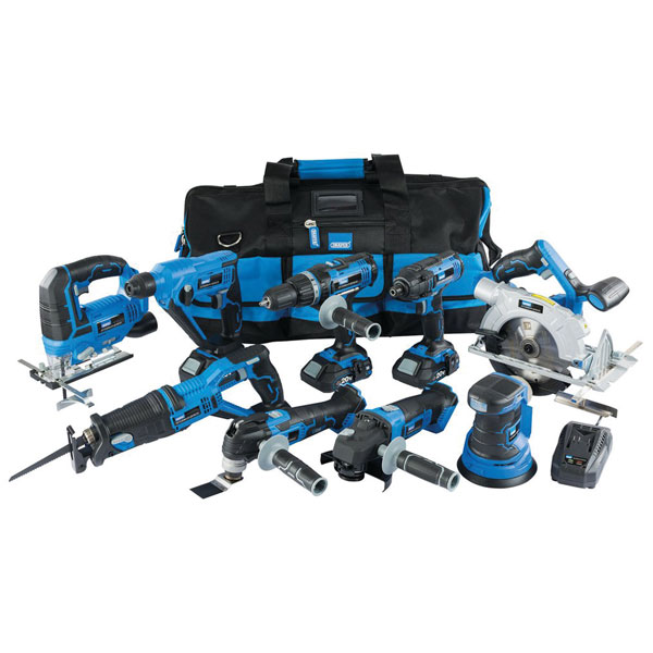 Draper 17763 Storm Force® 20v Cordless Kit 9 Piece