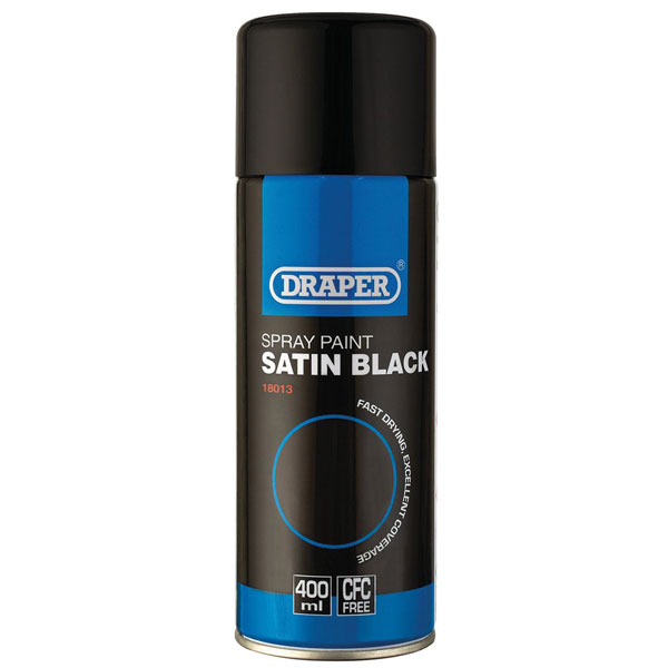  18013 Satin Black Spray Paint (400ml)