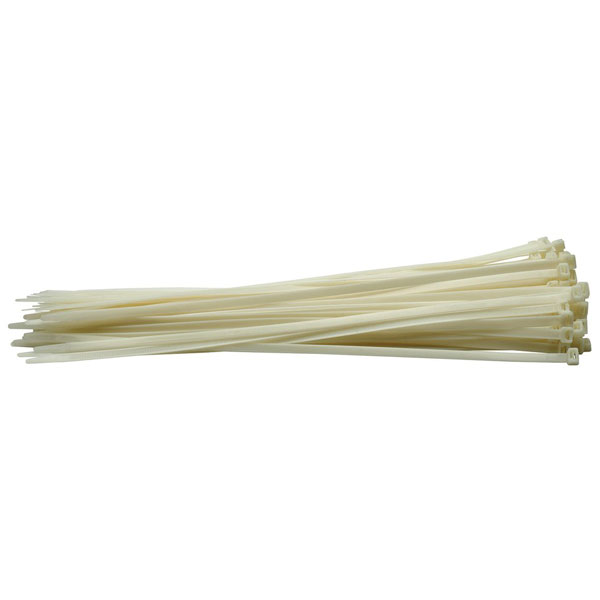 Draper 70392 White Cable Ties 3.6 x 150mm - 100pc