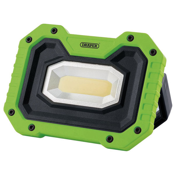 Draper 87919 5W COB LED Work Light - 500 Lm (Green, 4x AA Batterie...