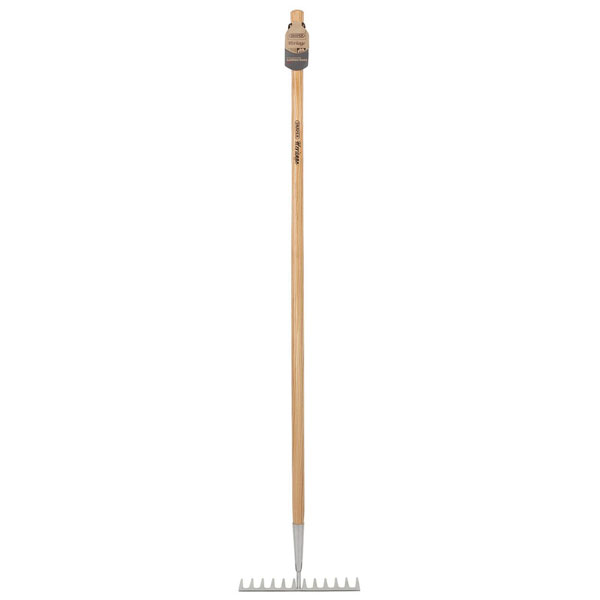 Draper 99015 Heritage Stainless Steel Garden Rake with Ash Handle