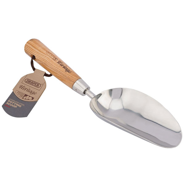 Draper 99024 Heritage Stainless Steel Hand Potting Scoop with Ash ...