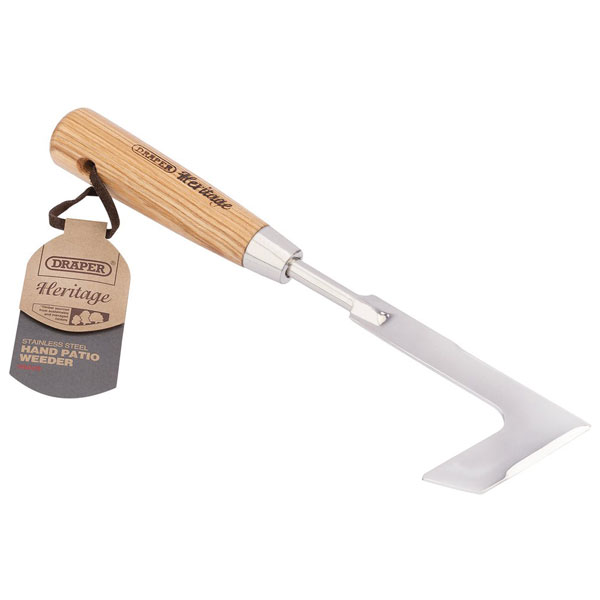 Draper 99028 Heritage Stainless Steel Hand Patio Weeder With Ash H...