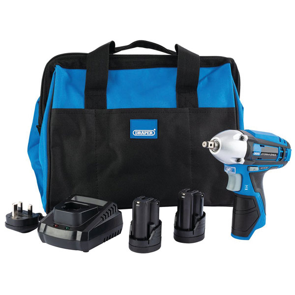 Draper 99717 Storm Force® 108v Impact Wrench Kit 2x 15ah Charg