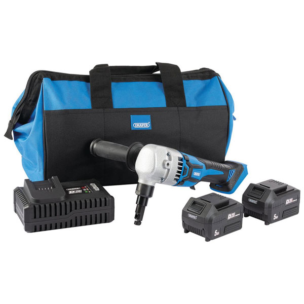 Click to view product details and reviews for Draper 99732 D20 20v Brushless Nibbler Kit 2 X 5ah Batteries Ch.