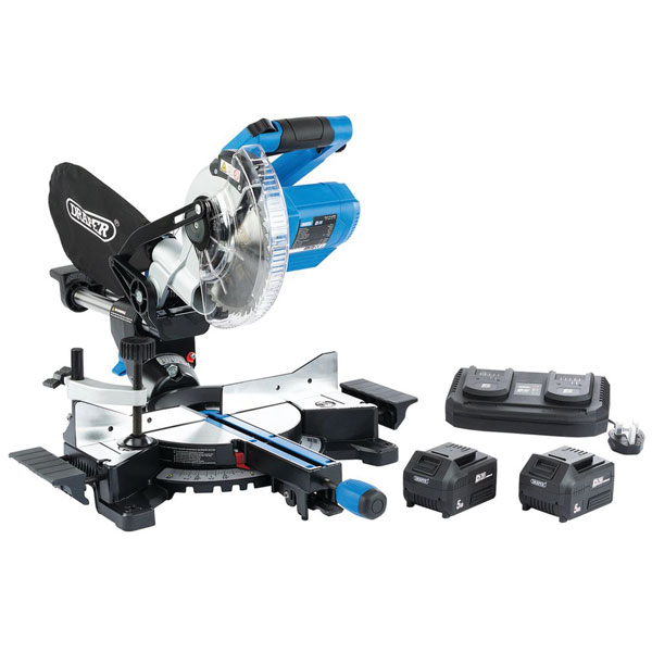 Draper 99765 D20 20V Brushless Sliding Compound Mitre Saw (185mm)