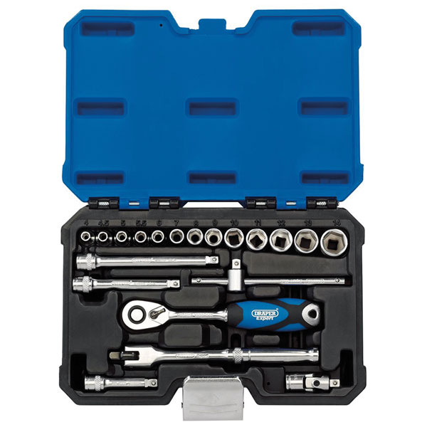 Draper Expert 16442 1/4" Sq. Dr. Metric Socket Set (20 Piece)