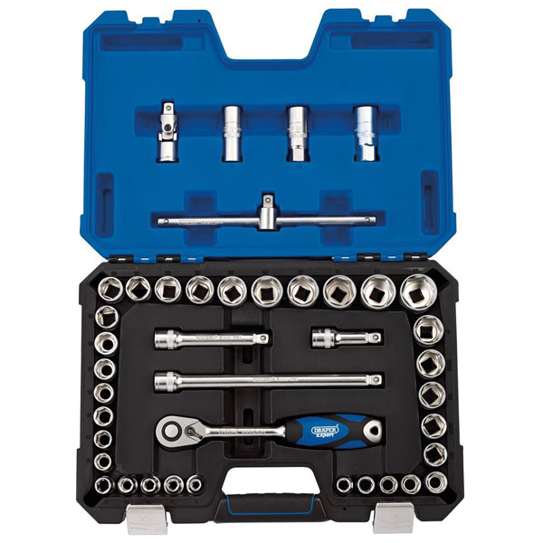  16453 1/2" Sq. Dr. Combined MM/AF Socket Set (41 Piece)