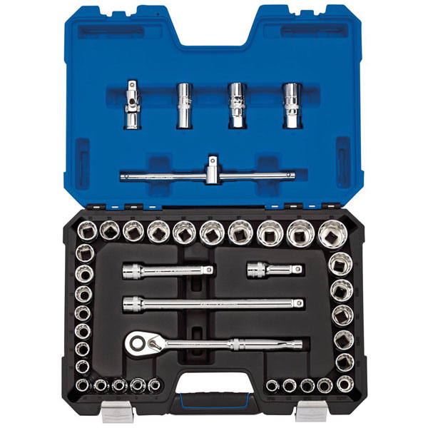 Draper Expert 16467 1/2" Sq. Dr. MM/AF Combined Socket Set (41 Piece)