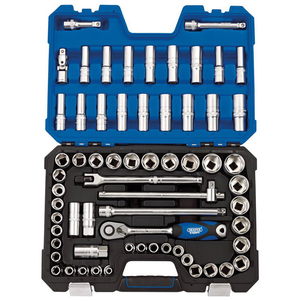  16456 1/2" Sq. Dr. MM/AF Combined Socket Set (63 Piece)