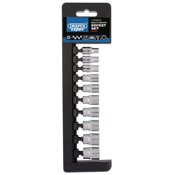 Draper Expert 50022 1/4" Sq. Dr. Metric Multi-Drive® Socket Set (1...