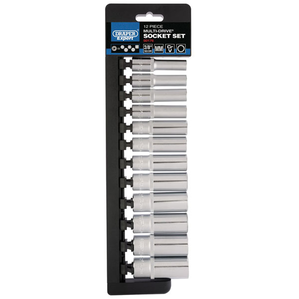  50176 3/8" Sq. Dr. Multi-Drive® Deep Socket Set (12 Piece)