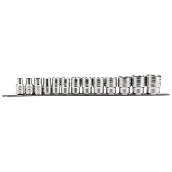  16498 1/2" Sq. Dr. Imperial socket on a Metal Rail (13 Piece)