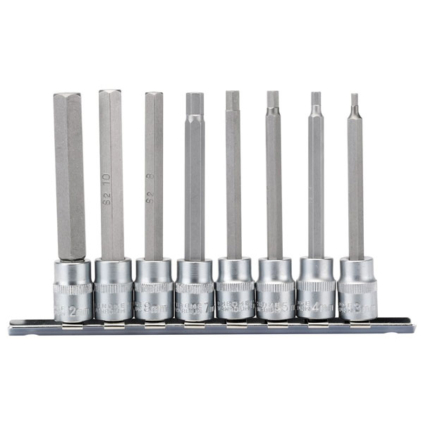  16286 3/8" Sq. Dr. Hexagonal Socket Bit Set (8 Piece)