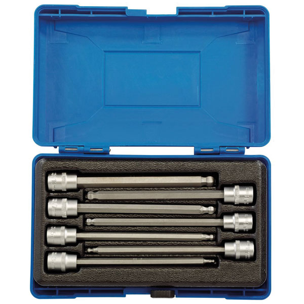 Draper Expert 16297 3/8" Sq. Dr. Hexagonal Socket Bit Set (7 Piece)