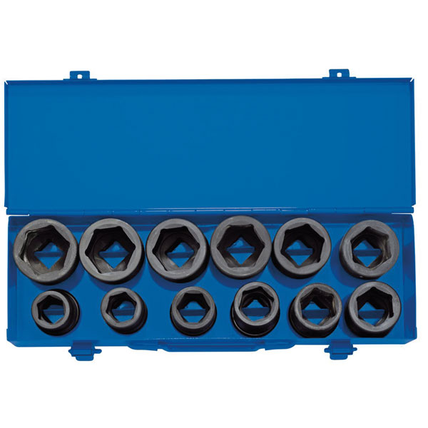 Draper Expert 83280 3/4" Sq. Dr. Combined MM/AF Imp Socket Set Met...