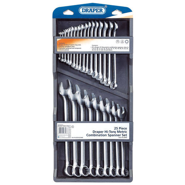 Draper 26696 Hi-Torq® Metric Combination Spanner Set (25 Piece)