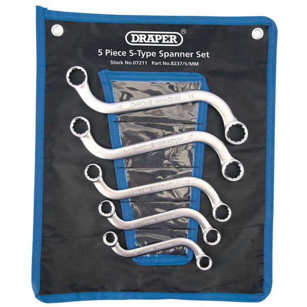 Click to view product details and reviews for Draper 07211 S Type Obstruction Ring Spanner Set 5 Piece.