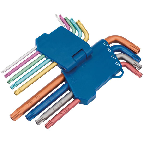 Click to view product details and reviews for Draper Expert 22204 Tx Star® Security Coloured Key Set 9 Piece.