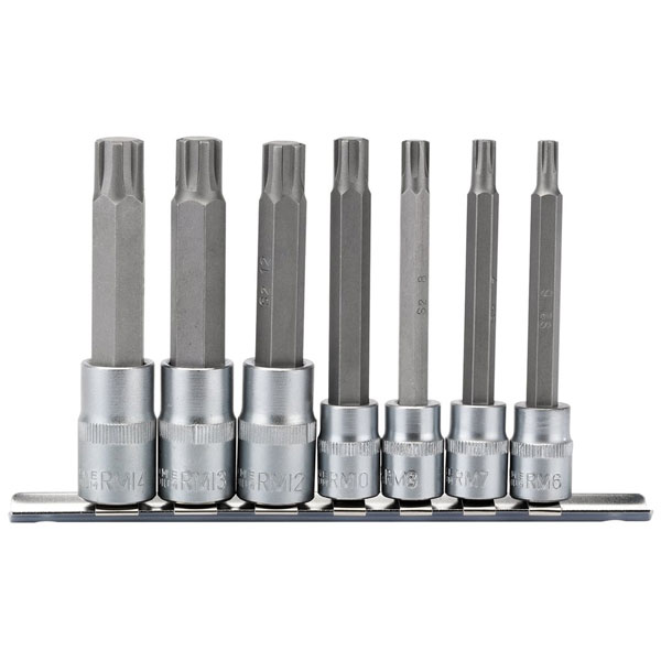  16346 3/8", 1/2" Sq. Dr. Ribe®. Socket Bit Set (7 Piece)