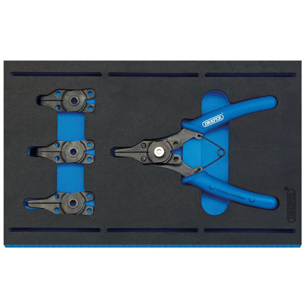 Draper 63196 Int. Circlip Plier Set in 1/4 Drawer EVA Insert Tray ...