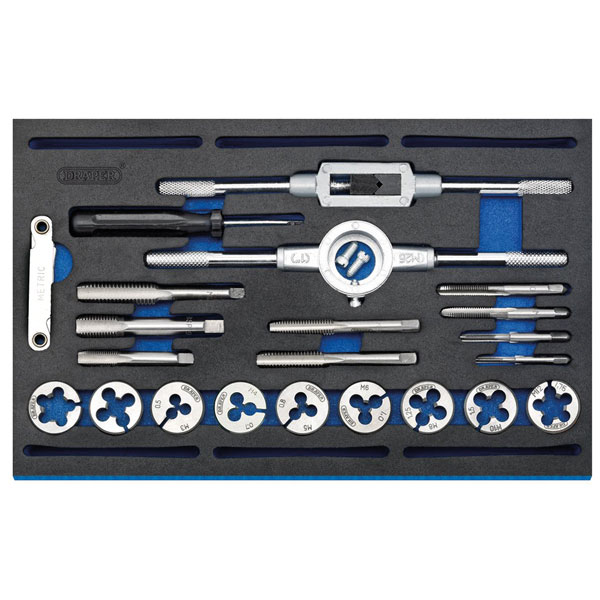 Draper Expert 63520 Combi Tap & Die Set - Metric & BSP EVA Foam In...
