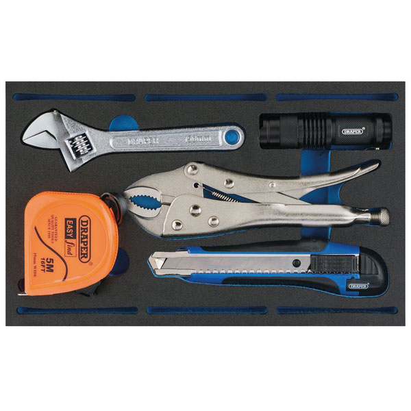  63543 Tool Kit in 1/4 Drawer EVA Insert Tray (5 Piece)