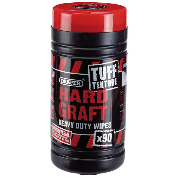 84712 Tuff Texture, 'Hard Graft' Heavy Duty Wipes (Tub of 90)
