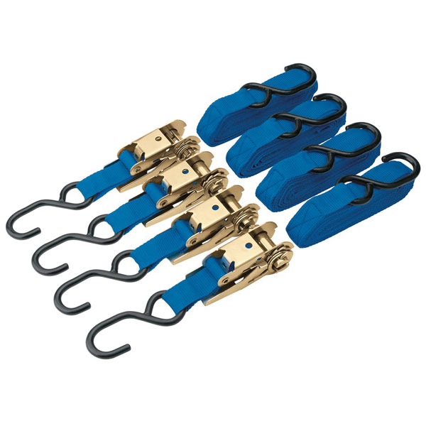 Draper 60960 350kg Ratcheting Tie Down Strap Set (4 Piece)