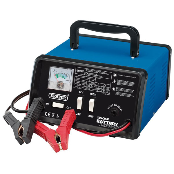 Draper 20493 12/24V 10.3A Battery Charger