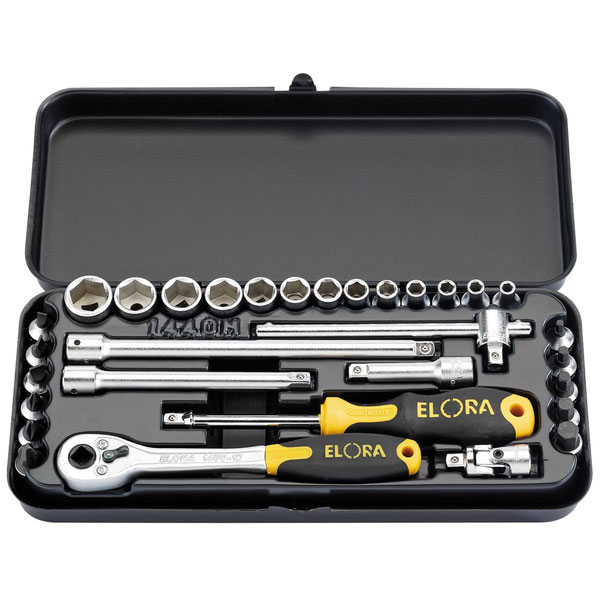 Draper 25931 1/4" Sq. Dr. Elora Metric Socket Set (31 Piece)
