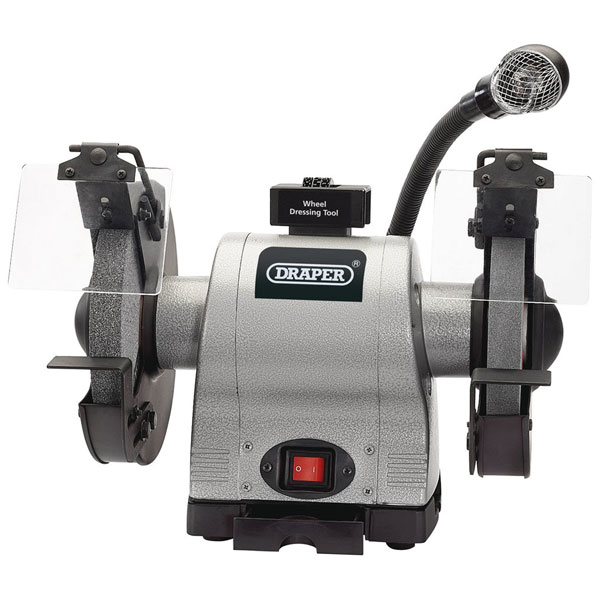 Click to view product details and reviews for Draper 05097 200mm Heavy Duty Bench Grinder With Worklight 550w.