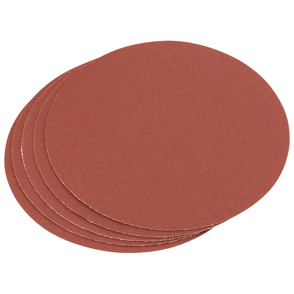 Draper 83860 Five Assorted Grit Aluminium Oxide Sanding Discs (150mm)