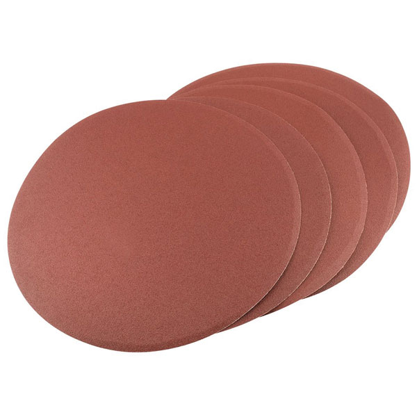 Draper 54679 Five 200mm 100 Grit Self-Adhesive Aluminium Oxide