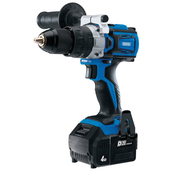 Click to view product details and reviews for Draper 79894 D20 20v Brushless Combi Drill With 1x 40ah Battery.