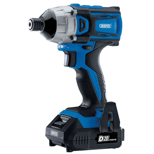 Draper 86958 D20 20v Brushless 1 4 Impact Driver 2x 20ah Batts