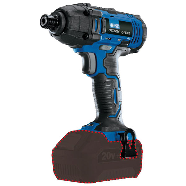 Draper 89520 Storm Force® 20v Cordless Impact Driver Bare