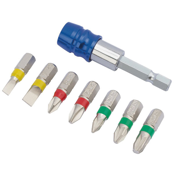 Draper Expert 82400 Coloured Screwdriver Bit Set (8 Piece)