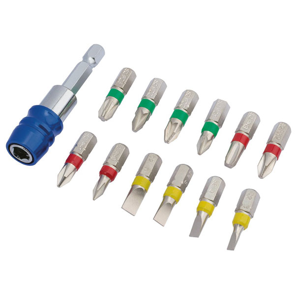 Draper Expert 82401 Coloured Screwdriver Bit Set With Magnetic Hol...